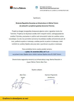 Vabilo obvoznica Tolmin_predaja namenu, 15.11.24